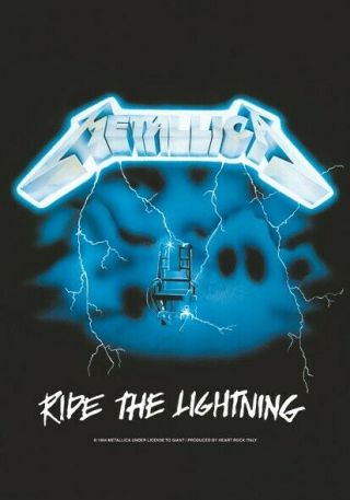 Metallica Textile Poster Fabric Flag Ride The Lightning