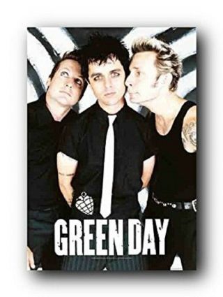 Green Day Textile Poster Fabric Flag Band Photo