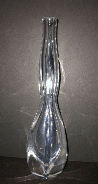 Vintage Kosta Boda Art Glass Bud Vase Hand Made By Vicke Lindstrand Sweden 1958
