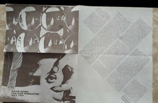 David Bowie Fan Club Newsletter May 1976