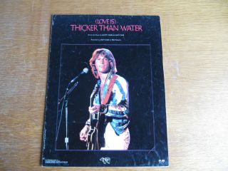 Andy Gibb - Love Is Thicker Than Water - Uk Sheet Music (f)