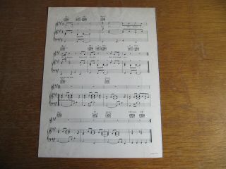 ANDY GIBB - LOVE IS THICKER THAN WATER - UK SHEET MUSIC (F) 3
