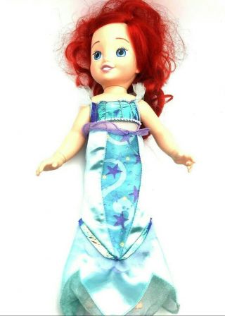 Disney Princess Ariel Little Mermaid Plush Baby Toddler Doll Disneyland 12”