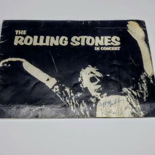 Cool Rolling Stones 1970s Tour Book B&w Photos.