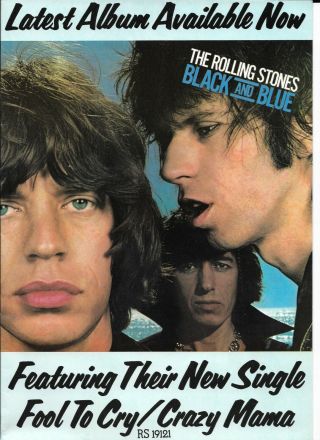 Rolling Stones European Tour 1976 Programme