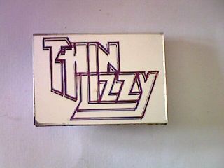 Vintage " Thin Lizzy " Pin Badge 1970 