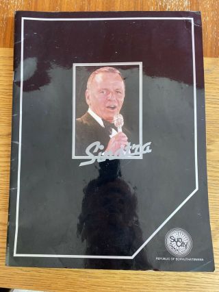 Programme For Frank Sinatra Performance At Sun City
