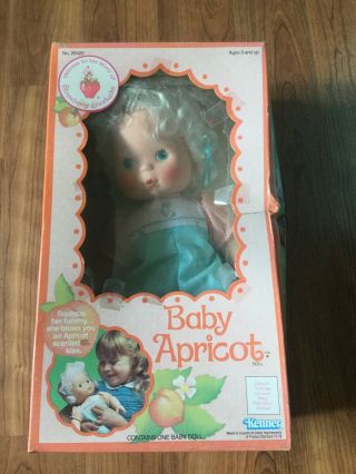 Vintage 1982 Kenner Strawberry Shortcake Baby Apricot Blow A Kiss Doll