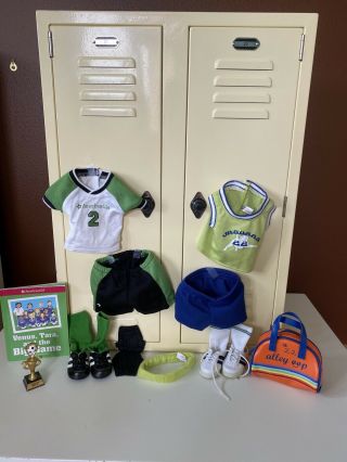 American Girl Doll - Julie’s Double Locker With Extra Hangers & Sports Clothes