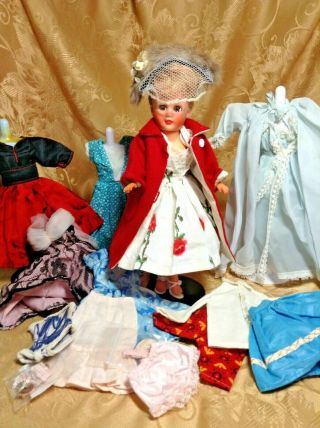 Vintage 1950s Little Miss Revlon Clone Uneeda Tiny Teen Suzette & Clothing