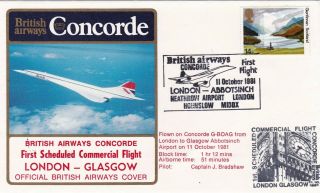 11/10/1981 Uk Gb Fdc - British Airways Concorde First Scheduled Commercial Flight