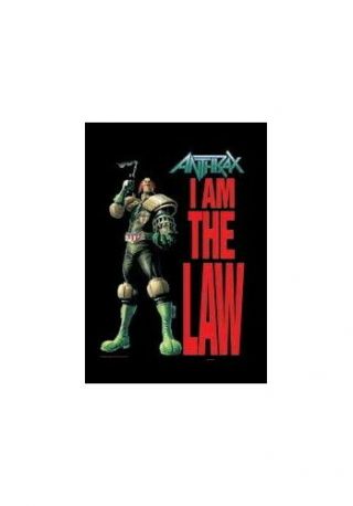 Anthrax I Am The Law Textile Poster Fabric Flag