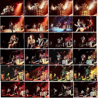 100 Kiss (full make - up tour) colour concert photos 1980 3