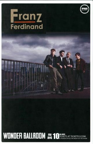 Franz Ferdinand 2012 Gig Poster Portland Oregon Concert