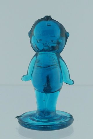 Boyd Glass Kewpie Doll Blue Flame