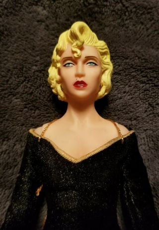 Madonna Breathless Mahoney Dick Tracy Doll Black Velvet Dress Vintage 1990 9 " Dol