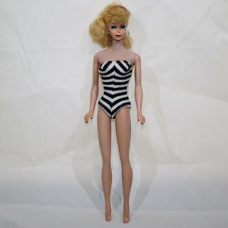 Vinyl Barbie Head And Body From Early 1960s No Green Ear