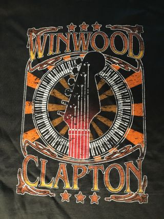 Eric Clapton Steve Winwood Madison Square Garden Ny 2008 Tshirt Fillmore Xl