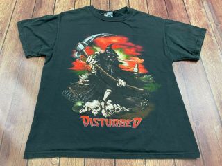 Disturbed Men’s Black T - Shirt - Medium - Giant
