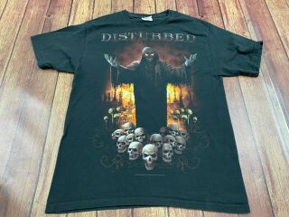 Disturbed Men’s Black T - Shirt - Medium - Hard Rock - 2008