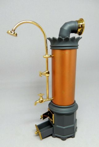 Bodo Hennig Geschützt Bathroom Boiler Shower Dollhouse Miniature 1:12 2