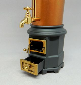 Bodo Hennig Geschützt Bathroom Boiler Shower Dollhouse Miniature 1:12 3
