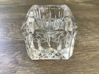 Square Votive Candle Holder Candlestick Waterford Crystal Lismore Pattern 2 5/8 2