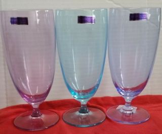 Marquis By Waterford Vintage Ombre Iced Beverage Glasses Set Of 3