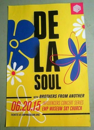 De La Soul 2015 Concert Show Poster Seattle