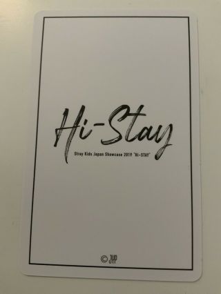 Stray Kids Hi Stay Japan Showcase Jisung Han Photocard 2