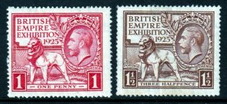 Sg432 - 433 1925 Wembley Set M/mint (457)