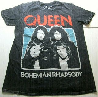 Queen Bohemian Rhapsody Classic Rock Band Bravado T - Shirt Size Small 100 Cotton