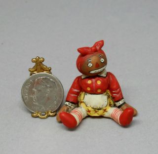 Vintage Artisan Raggedy Ann Beloved Belindy Toy Doll Dollhouse Miniature 1:12