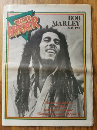 Record Mirror Newspaper May 16th 1981 Bob Marley Cover
