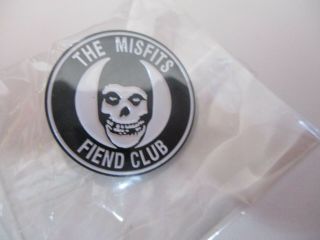 Nip The Misfits Fiend Club Logo 1 Inch Round Pin Badge Punk Hardcore Danzig