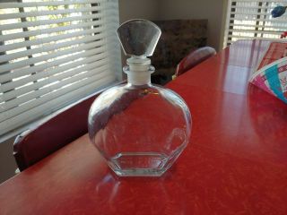 Vintage - Heavy Glass Decanter Made In Italy
