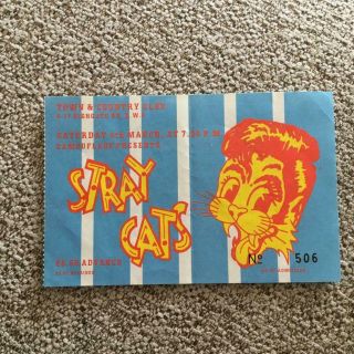 Stray Cats Ticket Town & Country Club 04/03/89 506