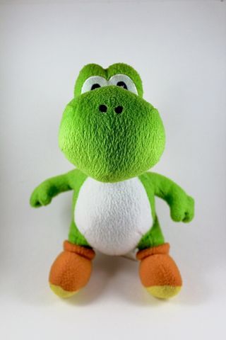 9” Green Yoshi Dinosaur.  Mario Bros.  Plush Nintendo Toy.  Nwt.  Licensed