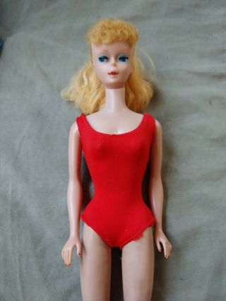 Vintage 1960s Blonde Ponytail Barbie Doll