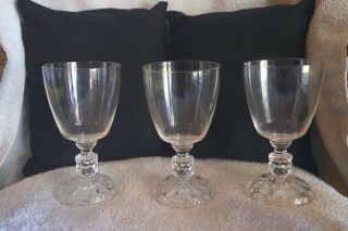 Fostoria American Lady Clear 6 Inches Set Of 3 Water Goblets 10 Oz
