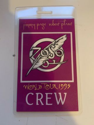 Led Zeppelin Jimmy Page Robert Plant Crew Backstage Pass