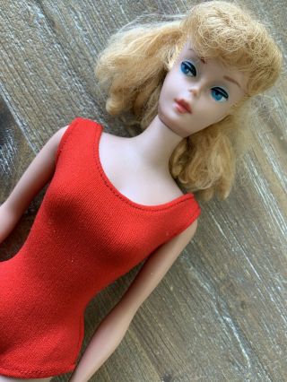 Vintage 5/6 Blonde Ponytail Barbie - Pretty Doll Look