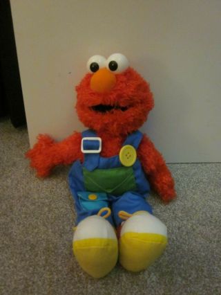 Sesame Street Gund Teach Me Elmo Plush Toy Animal 16 "