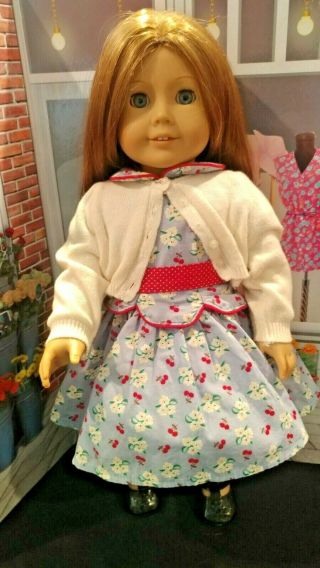 American Girl Emily Doll In Meet Dress Molly Best Friend 18 " Historical Retired