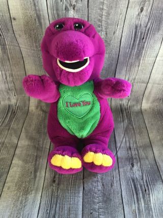 " Barney " Singing I Love You 10 " Plush Talking Stuffed Dinosaur Animal