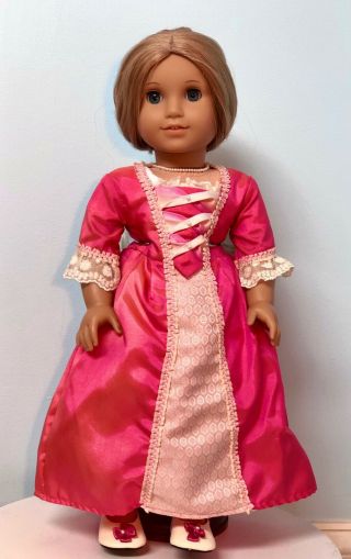 Retired American Girl Elizabeth Doll 18” With Accessories,  Bonus Gift