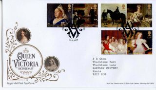Gb 2019 Queen Victoria Set On First Day Cover East Cowes Cancel