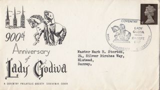 10/9/1967 Uk Gb Fdc - 900th Anniversary Of Lady Godiva - Coventry Special P/m