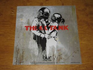 Blur - Think Tank - 2003 Uk Promo Poster Flat With Banksy Artwork