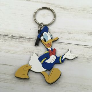 Vintage Applause Disney Donald Duck Rubber Keychain